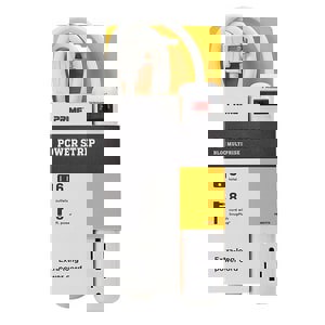 6-OUT WHIT/GRAY PWR STRIP 8FT CORD